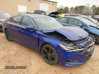 2019 Honda Accord Sport with VIN 1HGCV1F37KA008438, listed as a IAAI auction lot 41840666 with 99,895 mi miles and . Bid and sale history available at DreamBid. Image 1.