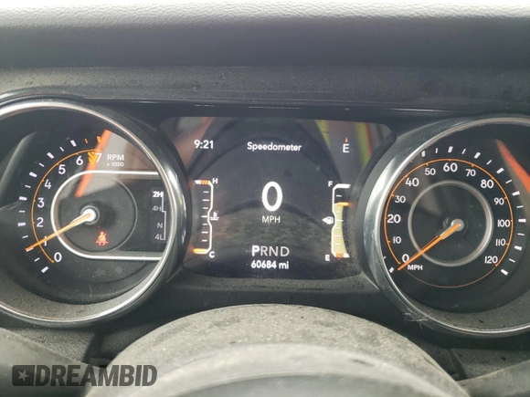 2020 Jeep Wrangler Unlimited Sport Altitude with VIN 1C4HJXDG2LW314301, listed as a Copart auction lot 59857615 with 60,684 mi miles and Salvage title. Bid and sale history available at DreamBid. Image 9.