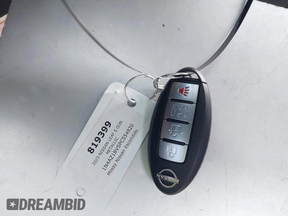 2023 Nissan LEAF S with VIN 1N4AZ1BV5PC554920, listed as a IAAI auction lot 41840547 with 22,329 mi miles and . Bid and sale history available at DreamBid. Image 11.