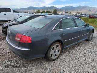 2004 Audi A8 with VIN WAUML44E04N021359, listed as a Copart auction lot 63251205 with 68,626 mi miles and Salvage title. Bid and sale history available at DreamBid. Image 3.