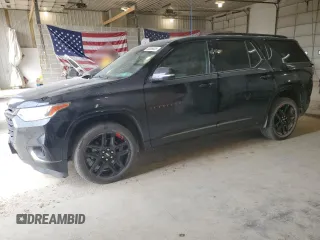2020 Chevrolet Traverse Premier z VIN 1GNERKKW0LJ159468, wystawiony jako Copart lot #53095035 z przebiegiem 80 848 mil mil oraz Szkoda całkowita • Salvage title. Historia ofert i sprzedaży dostępna na DreamBid. Obrazek 1.