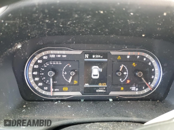 2022 Hyundai Tucson SE with VIN 5NMJA3AE7NH002655, listed as a Copart auction lot 41830425 with 60,880 mi miles and Salvage Title. Bid and sale history available at carsss.com. Image 9.
