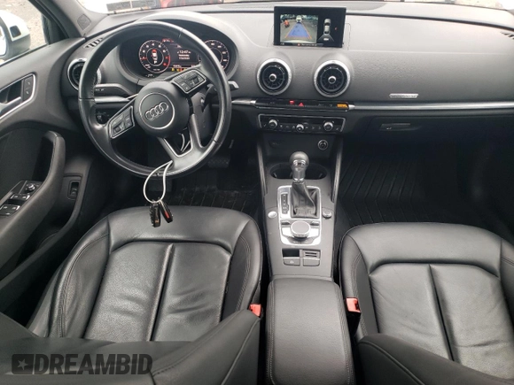 2017 Audi A3 Premium Plus with VIN WAUJ8GFF0H1029924, listed as a Copart auction lot 64680674 with 75,470 mi miles and Salvage Title. Bid and sale history available at DreamBid. Image 8.