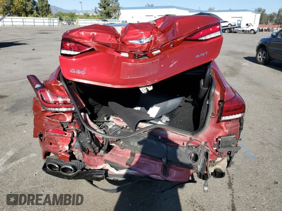 2018 Genesis G80 3.3T Sport with VIN KMHGN4JB9JU285343, listed as a Copart auction lot 75061764 with 133,262 mi miles and Salvage Title. Bid and sale history available at carsss.com. Image 6.