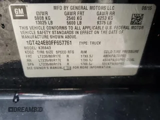 2015 GMC Sierra 3500HD Denali z VIN 1GT424E80FF657761, wystawiony jako Copart lot #75131604 z przebiegiem 78 011 mil mil oraz Nie do naprawy. Historia ofert i sprzedaży dostępna na DreamBid. Obrazek 13.