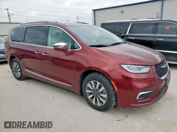 2021 Chrysler Pacifica Hybrid Limited with VIN 2C4RC1S72MR535860, listed as a Copart auction lot 53759925 with 27,486 mi miles and Clean title. Bid and sale history available at DreamBid. Image 4.
