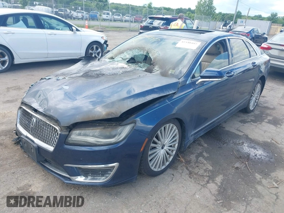 2017 Lincoln MKZ Reserve with VIN 3LN6L5F9XHR624447, listed as a IAAI auction lot 42340497 with Not provided miles and . Bid and sale history available at DreamBid. Image 2.
