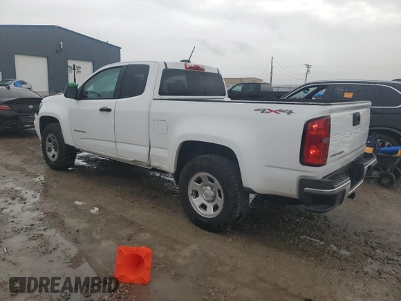 2021 Chevrolet Colorado 4WD Work Truck with VIN 1GCHTBEN8M1189832, listed as a Copart auction lot 41435145 with 136,488 mi miles and Salvage Title. Bid and sale history available at carsss.com. Image 2.