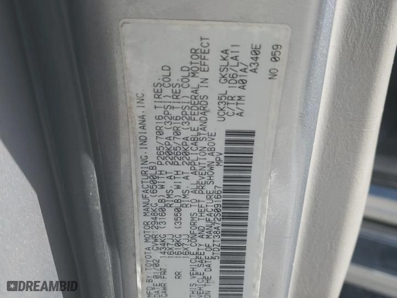2002 Toyota Sequoia Limited with VIN 5TDZT38A72S091667, listed as a Copart auction lot 47106775 with 275,790 mi miles and Salvage Title. Bid and sale history available at carsss.com. Image 15.