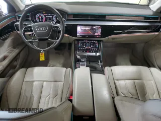 2019 Audi A8 with VIN WAU8DAF85KN019978, listed as a Copart auction lot 52646385 with 46,416 mi miles and Salvage title. Bid and sale history available at DreamBid. Image 8.
