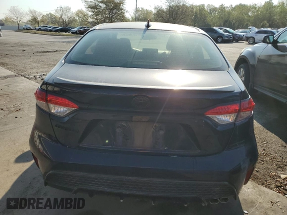 2021 Toyota Corolla SE with VIN JTDM4MCE7MJ057154, listed as a Copart auction lot 71494734 with 47,708 mi miles and Salvage Title. Bid and sale history available at carsss.com. Image 6.