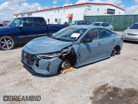 2025 Nissan Sentra SR with VIN 3N1AB8DV7SY270972, listed as a IAAI auction lot 42153738 with 1,222 mi miles and . Bid and sale history available at DreamBid. Image 16.