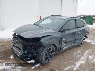 2022 Hyundai Kona Limited with VIN KM8K5CA3XNU806377, listed as a IAAI auction lot 41403043 with 12,618 mi miles. Bid and sale history available at carsss.com. Image 17.