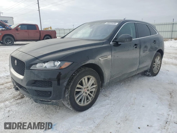 2020 Jaguar F-Pace 30t Prestige with VIN SADCK2GX8LA635489, listed as a Copart auction lot 45633435 with 43,674 mi miles and Salvage Title. Bid and sale history available at DreamBid. Image 1.