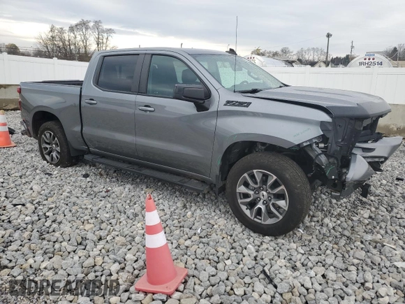 2021 Chevrolet Silverado 1500 RST with VIN 1GCUYEED7MZ121094, listed as a Copart auction lot 80499534 with 45,058 mi miles and Salvage Title. Bid and sale history available at carsss.com. Image 4.
