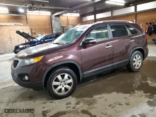 2013 Kia Sorento LX with VIN 5XYKT3A64DG370601, listed as a Copart auction lot 51868985 with 134,869 mi miles and Clean Title. Bid and sale history available at carsss.com. Image 1.