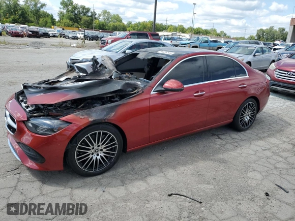 2022 Mercedes-Benz C 300 with VIN W1KAF4HB0NR034710, listed as a Copart auction lot 68326544 with Not Provided miles and Salvage Title. Bid and sale history available at DreamBid. Image 1.