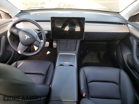 2023 Tesla Model 3 Performance with VIN 5YJ3E1EC1PF577798, listed as a Copart auction lot 55032025 with 20,098 mi miles and Salvage Title. Bid and sale history available at carsss.com. Image 8.