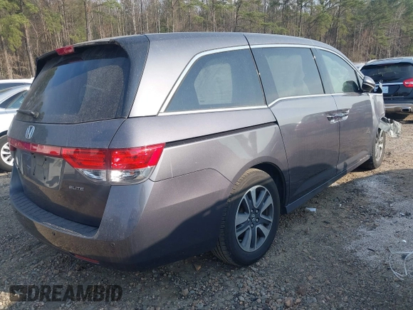 2016 Honda Odyssey Touring Elite with VIN 5FNRL5H92GB018560, listed as a IAAI auction lot 41796605 with 83,234 mi miles and . Bid and sale history available at carsss.com. Image 4.