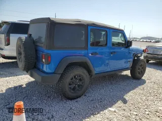 2021 Jeep Wrangler Unlimited Sport S with VIN 1C4HJXDN8MW856373, listed as a Copart auction lot 48257225 with 107,998 mi miles and Salvage Title. Bid and sale history available at carsss.com. Image 3.