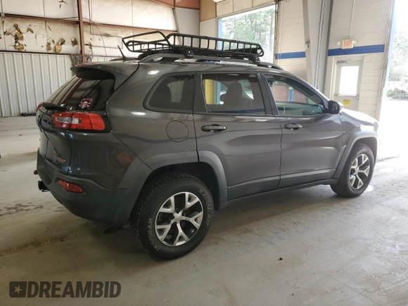 2014 Jeep Cherokee Trailhawk with VIN 1C4PJMBS6EW188531, listed as a Copart auction lot 50548105 with 108,081 mi miles and Salvage Title. Bid and sale history available at carsss.com. Image 3.
