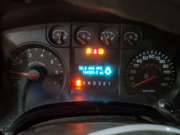 2010 Ford F-150 XL with VIN 1FTEX1E89AFC76858, listed as a Copart auction lot 47958525 with 194,509 mi miles and Salvage Title. Bid and sale history available at carsss.com. Image 9.
