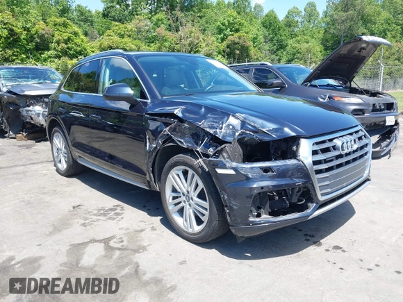 2018 Audi Q5 Premium Plus z VIN WA1BNAFYXJ2159153, wystawiony jako IAAI lot #42177133 z przebiegiem 64 816 mil mil oraz . Historia ofert i sprzedaży dostępna na DreamBid. Obrazek 1.