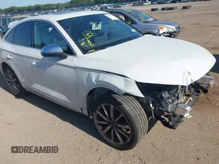2023 Audi SQ5 Sportback Premium Plus with VIN WA124AFY3P2110694, listed as a IAAI auction lot 42551929 with 19,050 mi miles and . Bid and sale history available at DreamBid. Image 1.