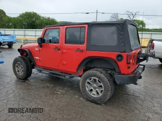 2014 Jeep Wrangler Unlimited Rubicon X with VIN 1C4BJWFG9EL322266, listed as a Copart auction lot 54381095 with 126,850 mi miles and Salvage title. Bid and sale history available at DreamBid. Image 2.