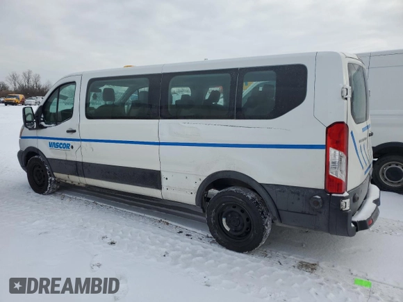 2019 Ford Transit Passenger XL z VIN 1FBZX2ZM1KKB84218, wystawiony jako Copart lot #42512365 z przebiegiem 91 495 mil mil oraz Czysty tytuł • Clean title. Historia ofert i sprzedaży dostępna na DreamBid. Obrazek 2.