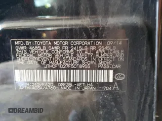 2015 Lexus IS 250 z VIN JTHCF1D27F5018955, wystawiony jako Copart lot #55792505 z przebiegiem 123 315 mil mil oraz Szkoda całkowita • Salvage title. Historia ofert i sprzedaży dostępna na DreamBid. Obrazek 12.