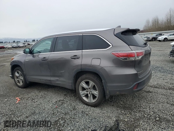 2014 Toyota Highlander Limited with VIN 5TDDCRFH3ES004722, listed as a Copart auction lot 48401955 with 163,537 mi miles and Salvage title. Bid and sale history available at DreamBid. Image 2.