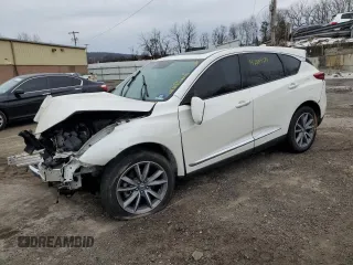 2019 Acura RDX w/Technology Pkg with VIN 5J8TC2H55KL016018, listed as a Copart auction lot 42809245 with 0 mi miles and Salvage Title. Bid and sale history available at carsss.com. Image 1.