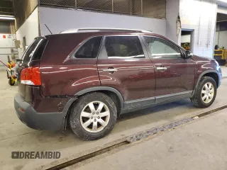 2013 Kia Sorento LX with VIN 5XYKT4A69DG357221, listed as a Copart auction lot 41734095 with 115,261 mi miles and Clean Title. Bid and sale history available at carsss.com. Image 3.