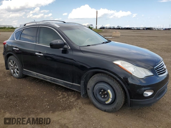 2012 Infiniti EX Journey with VIN JN1AJ0HR0CM452731, listed as a Copart auction lot 62950095 with 286,639 mi miles and Clean title. Bid and sale history available at DreamBid. Image 4.