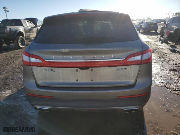 2016 Lincoln MKX Reserve with VIN 2LMTJ8LR1GBL82602, listed as a Copart auction lot 46711485 with 47,978 mi miles and Salvage Title. Bid and sale history available at carsss.com. Image 6.
