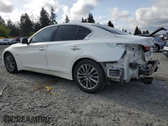 2019 Infiniti Q50 Luxe с VIN JN1EV7AR0KM592625, выставлен на аукционе Copart как лот 57175775 с пробегом 57 239 миль миль и Списание • Salvage title. История ставок и продаж доступна на DreamBid. Изображение 2.