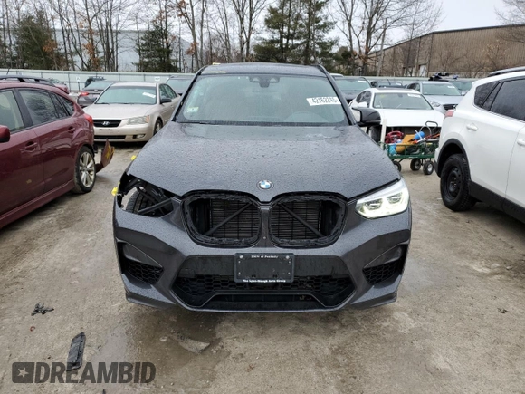 2021 BMW X3 M with VIN 5YMTS0C03M9F04458, listed as a Copart auction lot 42162245 with 52,156 mi miles and Salvage title. Bid and sale history available at DreamBid. Image 5.