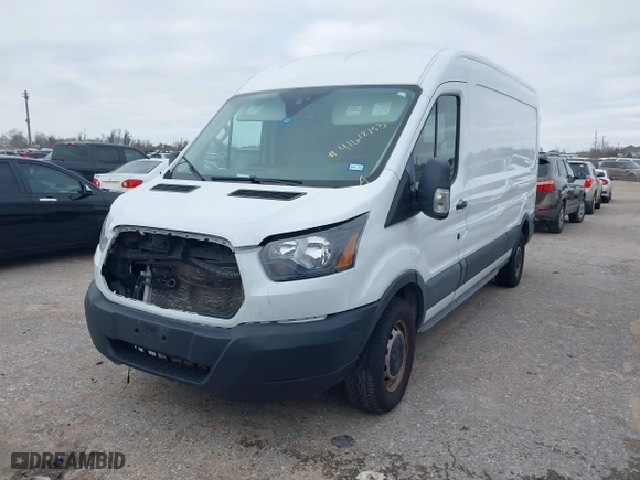2017 Ford Transit Van with VIN 1FTYE2CMXHKA21372, listed as a IAAI auction lot 41612153 with NaN miles. Bid and sale history available at carsss.com. Image 18.