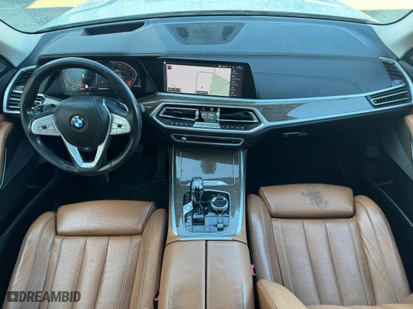 2020 BMW X7 xDrive40i with VIN 5UXCW2C07L9A00176, listed as a Copart auction lot 51688265 with 216,464 mi miles and Clean Title. Bid and sale history available at carsss.com. Image 9.