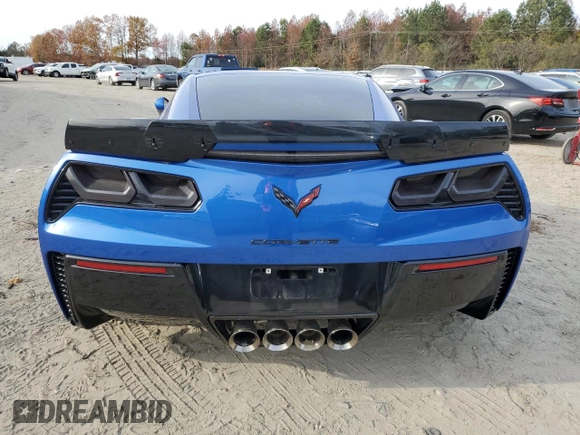 2019 Chevrolet Corvette Grand Sport 1LT with VIN 1G1YW2D73K5114299, listed as a Copart auction lot 82214464 with 56,131 mi miles and Salvage title. Bid and sale history available at DreamBid. Image 6.