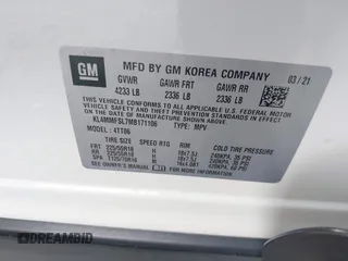 2021 Buick Encore GX Essence с VIN KL4MMFSL7MB171106, выставлен на аукционе IAAI как лот 42634028 с пробегом 44 478 миль миль и . История ставок и продаж доступна на DreamBid. Изображение 9.