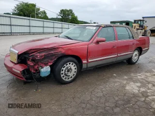 1998 Cadillac DeVille with VIN 1G6KD54Y1WU784929, listed as a Copart auction lot 55525144 with 0 mi miles and Salvage Title. Bid and sale history available at carsss.com. Image 1.