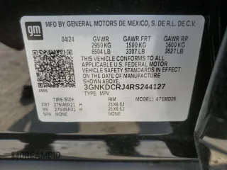2024 Chevrolet Blazer EV eAWD RS z VIN 3GNKDCRJ4RS244127, wystawiony jako Copart lot #66009614 z przebiegiem 2603 mil mil oraz Szkody całkowita. Historia ofert i sprzedaży dostępna na DreamBid. Obrazek 15.