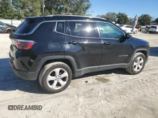 2018 Jeep Compass Latitude with VIN 3C4NJDBB4JT436606, listed as a Copart auction lot 45516035 with 33,325 mi miles and Salvage Title. Bid and sale history available at DreamBid. Image 3.