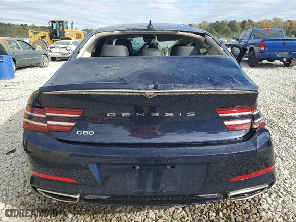 2023 Genesis G80 2.5T with VIN KMTGB4SC6PU149802, listed as a Copart auction lot 80555544 with 11,515 mi miles and Non Repairable. Bid and sale history available at carsss.com. Image 6.