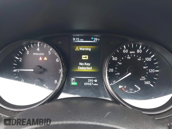 2017 Nissan Rogue SL with VIN JN8AT2MV4HW018169, listed as a IAAI auction lot 41554545 with 69,567 mi miles. Bid and sale history available at carsss.com. Image 7.