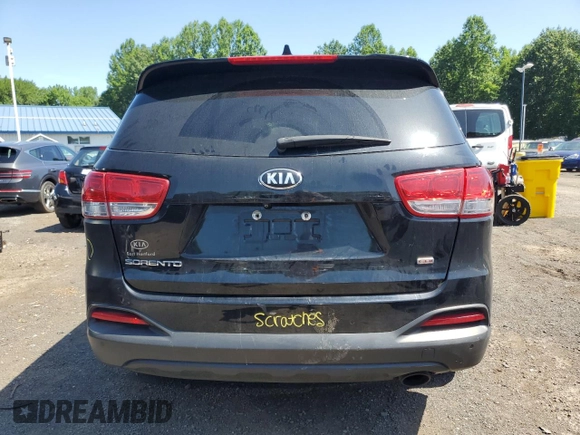 2017 Kia Sorento LX with VIN 5XYPGDA33HG192983, listed as a Copart auction lot 61721335 with 115,758 mi miles and Salvage title. Bid and sale history available at DreamBid. Image 6.