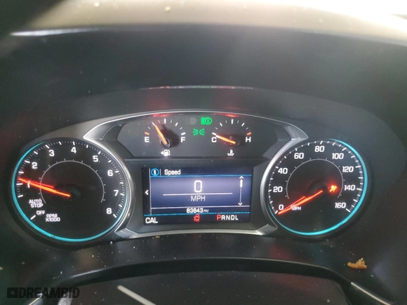 2021 Chevrolet Equinox LT with VIN 3GNAXUEV3MS174727, listed as a Copart auction lot 46063365 with 83,843 mi miles and Salvage Title. Bid and sale history available at carsss.com. Image 9.