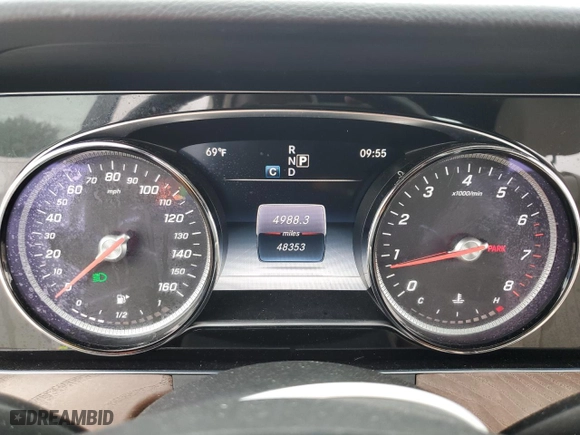 2017 Mercedes-Benz E-Class E 300 Luxury with VIN WDDZF4KB8HA029012, listed as a Copart auction lot 51081815 with 48,353 mi miles and Salvage Title. Bid and sale history available at carsss.com. Image 9.
